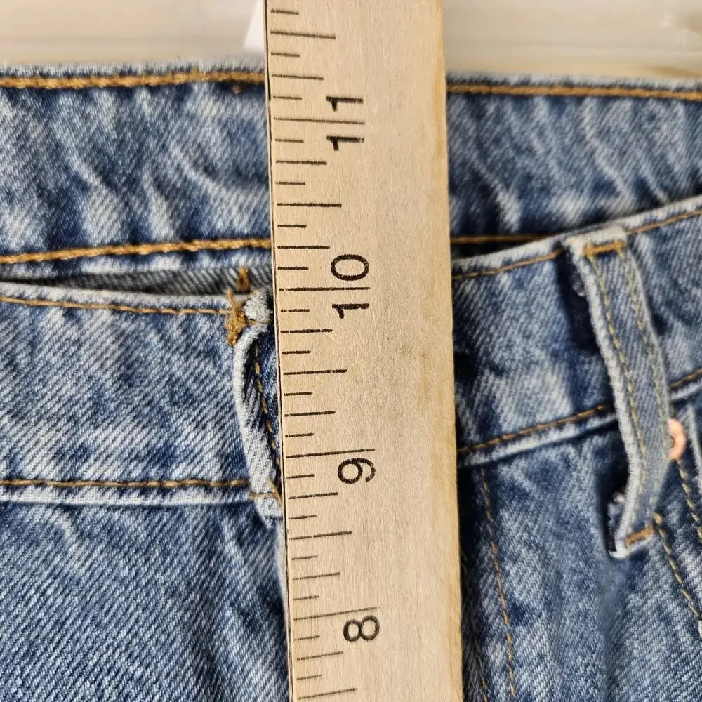 Levis 502 Jeans Mens 32x30 FIT 32X28 Blue Denim Tapered Leg Mid Rise Stretch